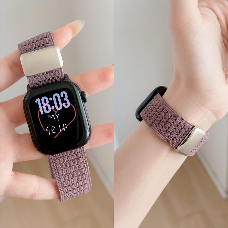 Dopamine Magnetic Buckle Strap Suitable for Iwatchs10 Apple Watch Strap Braided Applewatch987 Female Se