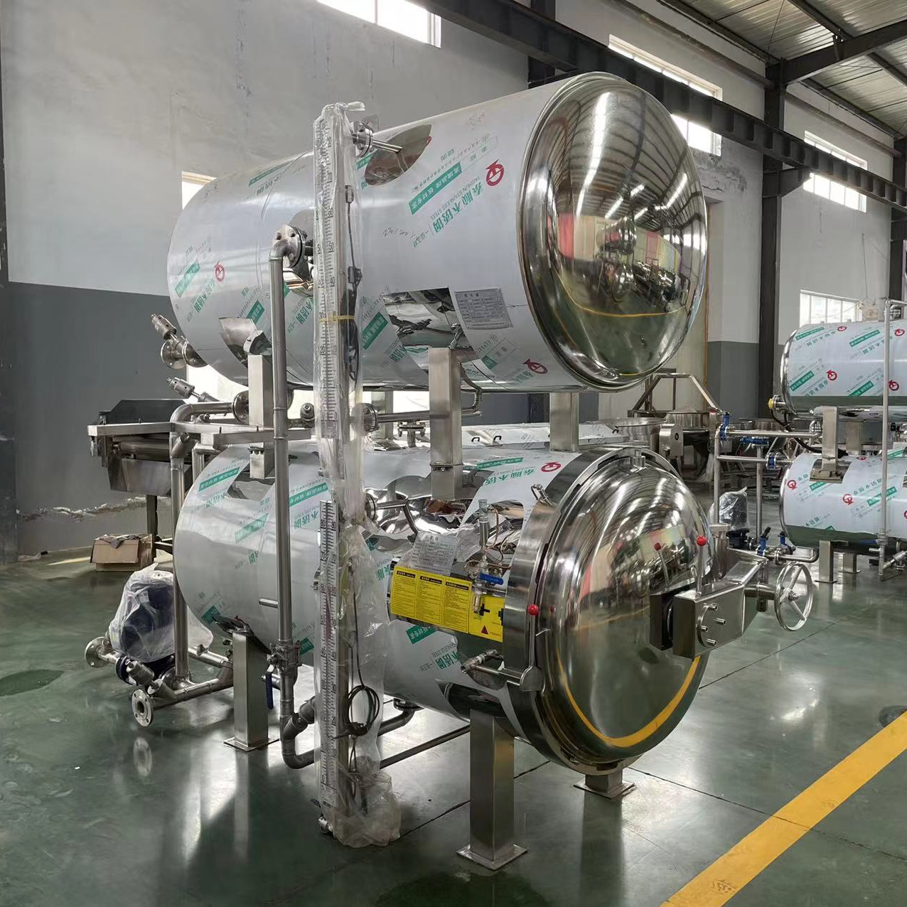 日通工厂直销自动化肉罐头马口铁专用铝盒金盏铝碗包装食品杀菌锅