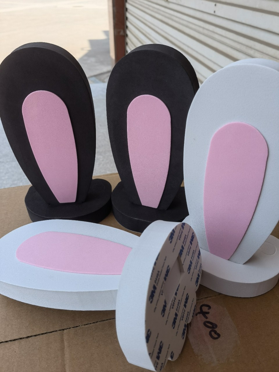 Car Decoration Rabbit Ears Roof Ears Roof Decoration Wuling Hongguang Mini Roof Sticker Factory Direct Sale
