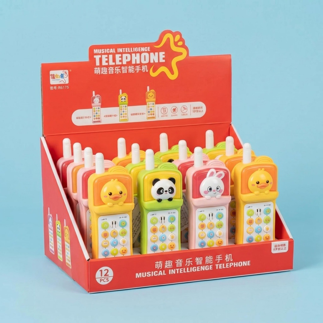 Baby simulation mobile phone early education bilingual children Music Toys baby teether educational story machine telephone