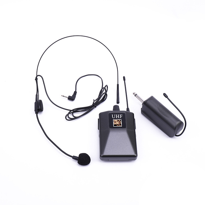 W-14A ヘッドマウントワイヤレスマイク UHF FM Little Bee 教師用アンプ オーディオマイク スピーチヘッドセット|undefined