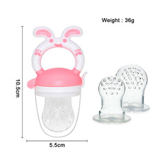 Baby Fruit Vegetable Fun Supplementary Food Teether for Babies, Baby Fruit Teether, Biting Fun Soothing Pacifier, Silicone Pacifier