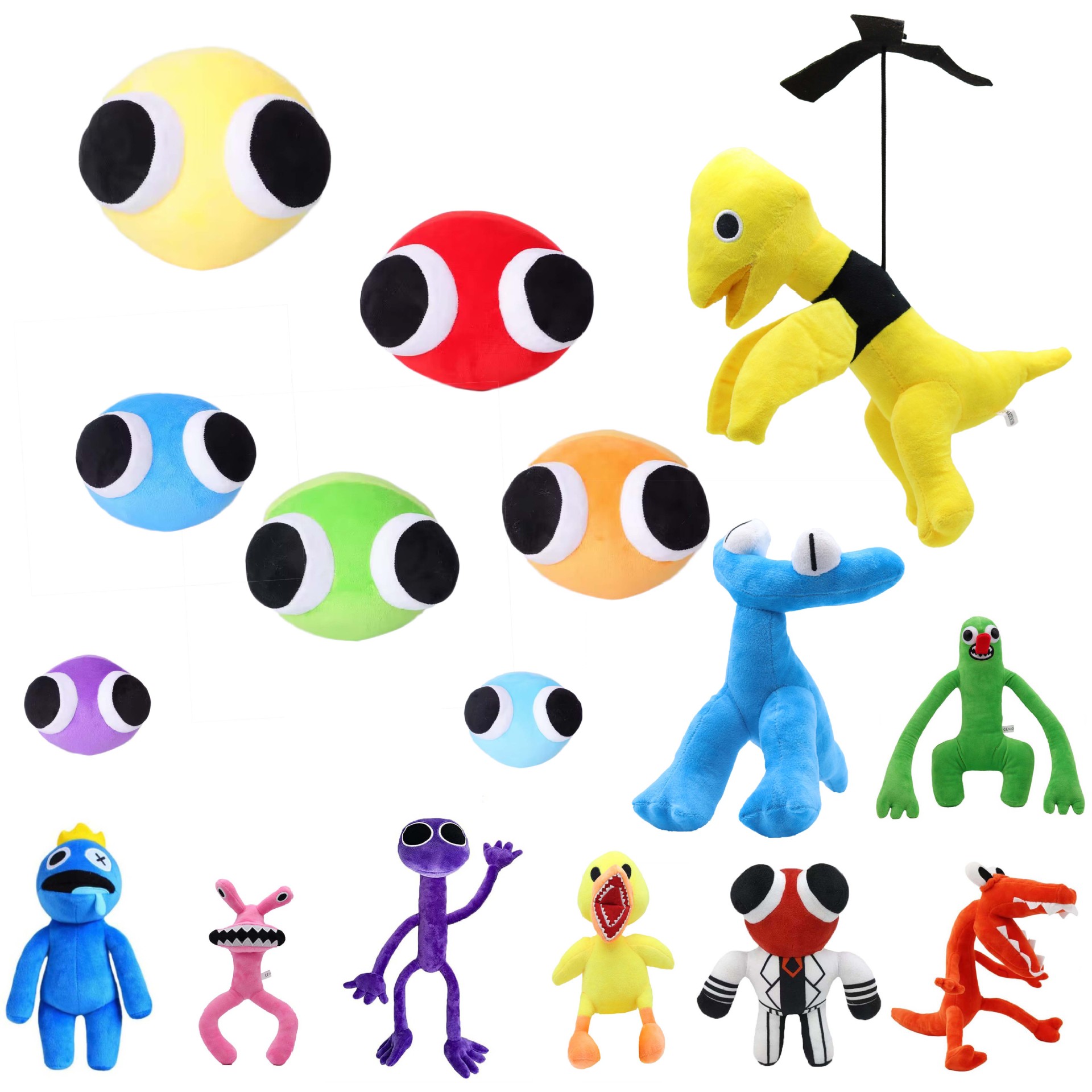 Arco Iris amigos 2roblox Arco Iris amigos muñeca Hant Head Flying Dragon Little Blue Man Peluche de juguete