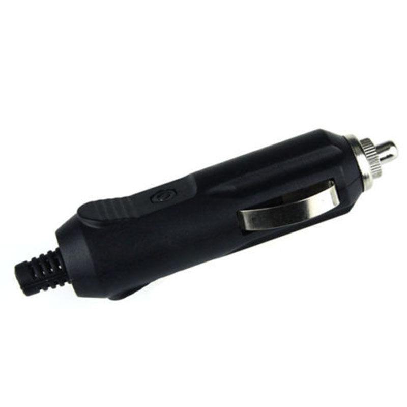 点烟器插头公头 焊接车载改装取电插头ABS 带指示灯 12V24V通用