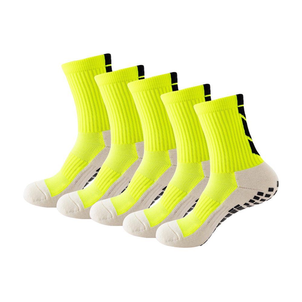 Football socks men's mid-calf socks sole non-slip dispensing towel bottom running socks basketball socks training professional sports socks