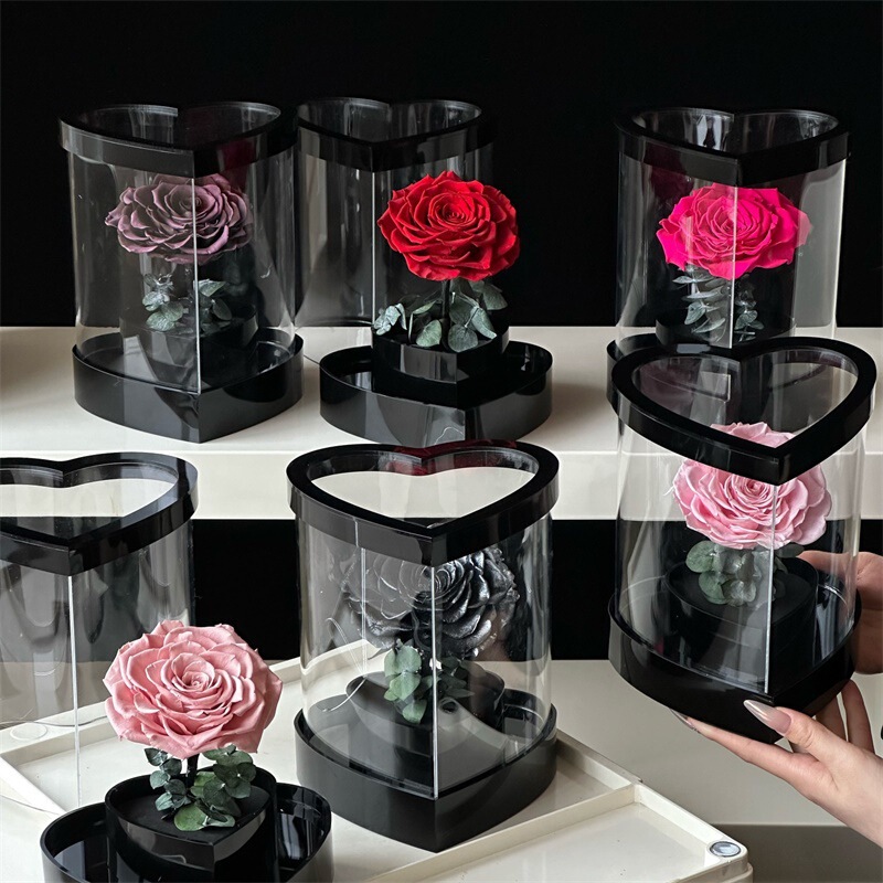 Cross-border e-commerce florist wholesale Yongsheng flower love flower box Mother's Day gift bouquet for mothers and elders Cross-border e-commerce florist wholesale Yongsheng flower love flower box Mother's Day gift bouquet for mothers and elders
