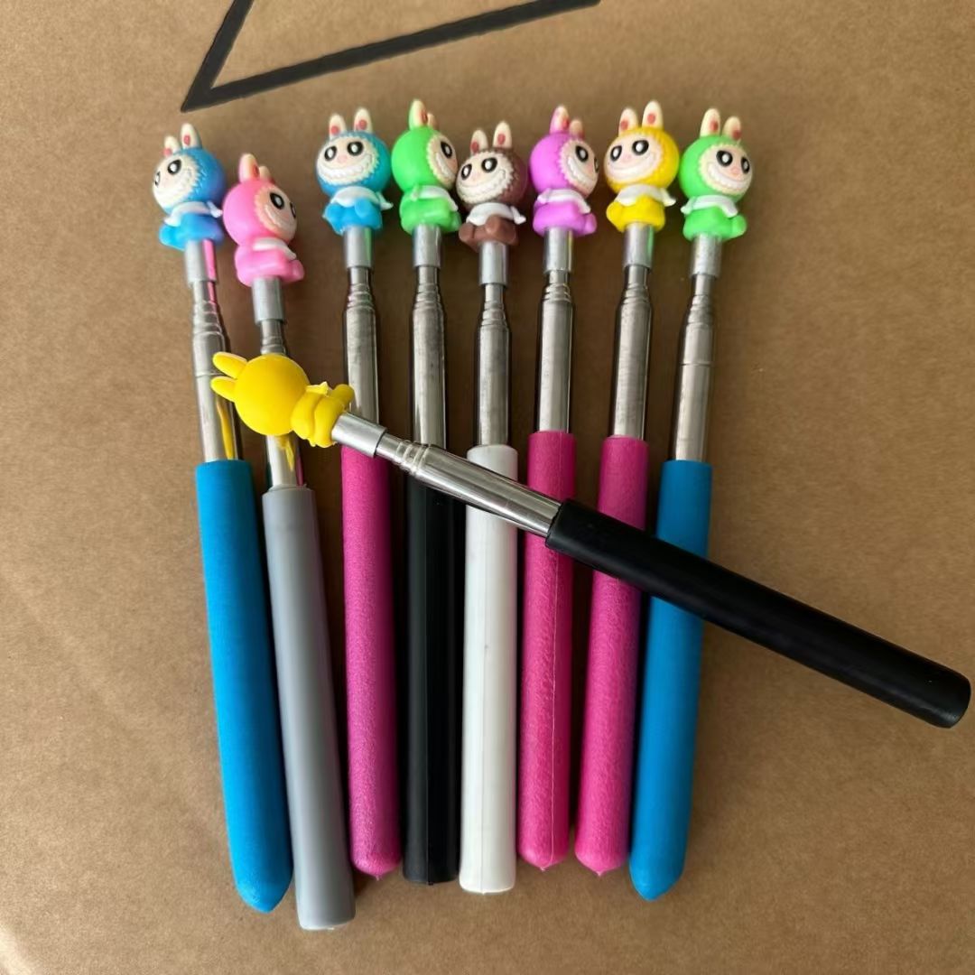 可伸缩教鞭指读棒儿童阅读学习读书伸缩小手指棒指挥教棒教棍教学