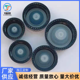 仿胶木全竖纹塑料瓶盖玻璃波士顿盖带内塞18牙-28牙黑色厂家直销
