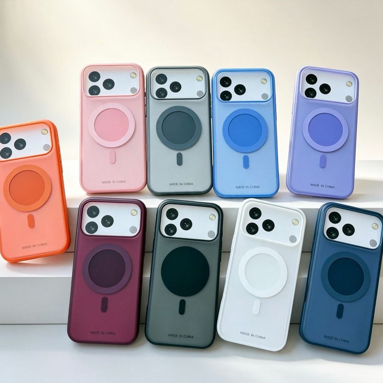 适用iPhone18Promax手机壳肤感磁吸17Air全包磁吸15防摔16保护套