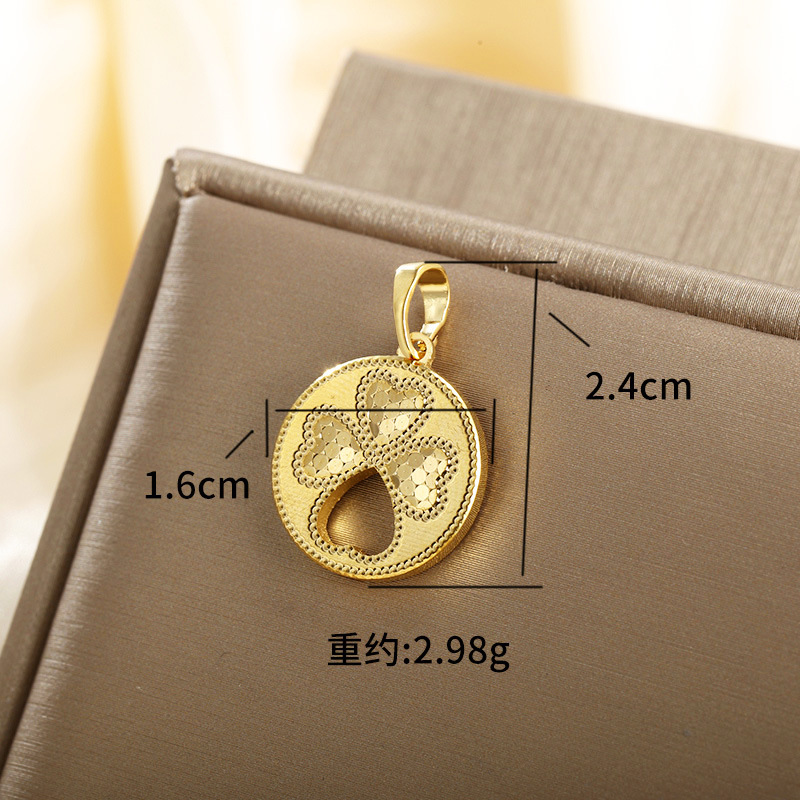 Xupar espejo de la joyería de panal geométrico redondo colgante collar de las mujeres de la moda de lujo ligero nicho colgante accesorios de la joyería