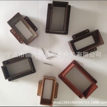 厂家提供木塑栏杆连接件 栅栏方通固定材料 锁扣护栏方形穿孔