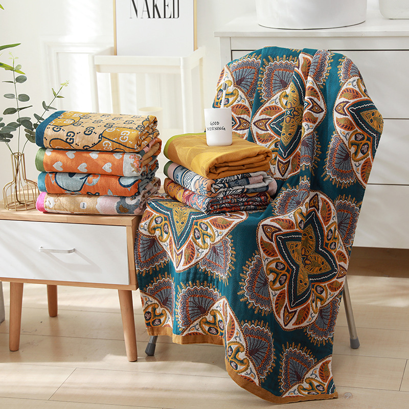 Cotton bath towel custom Amazon cross-border new soft big towel hotel bath towel wholesale a generation of hair