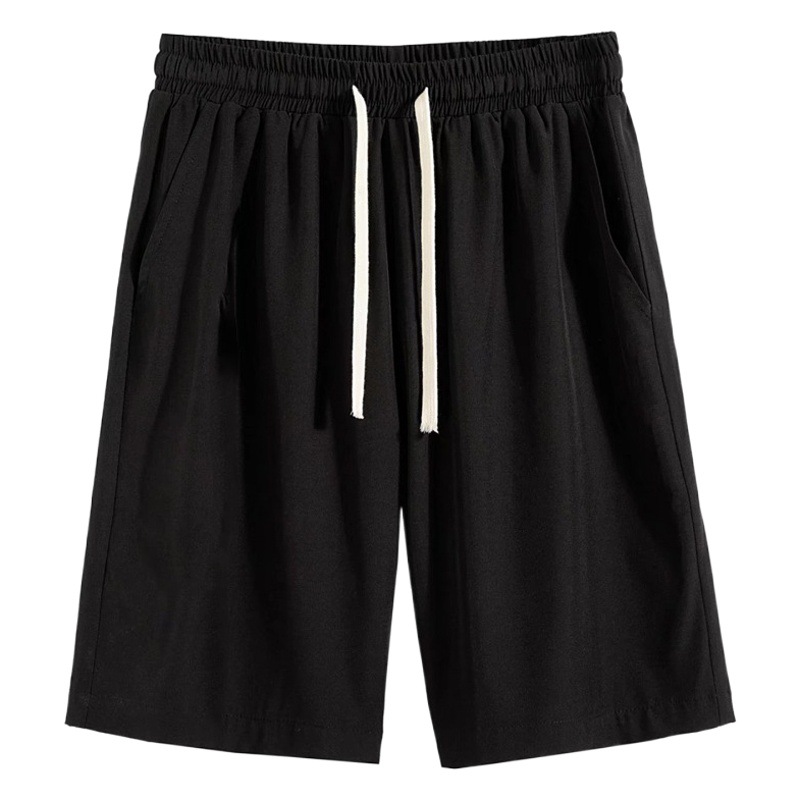 Shirt Less Clothing Five-point Pants Men's Summer Thin Hong Kong-style Loose Large Size Outer Wear Large Pants Ice Silk Sports Shorts