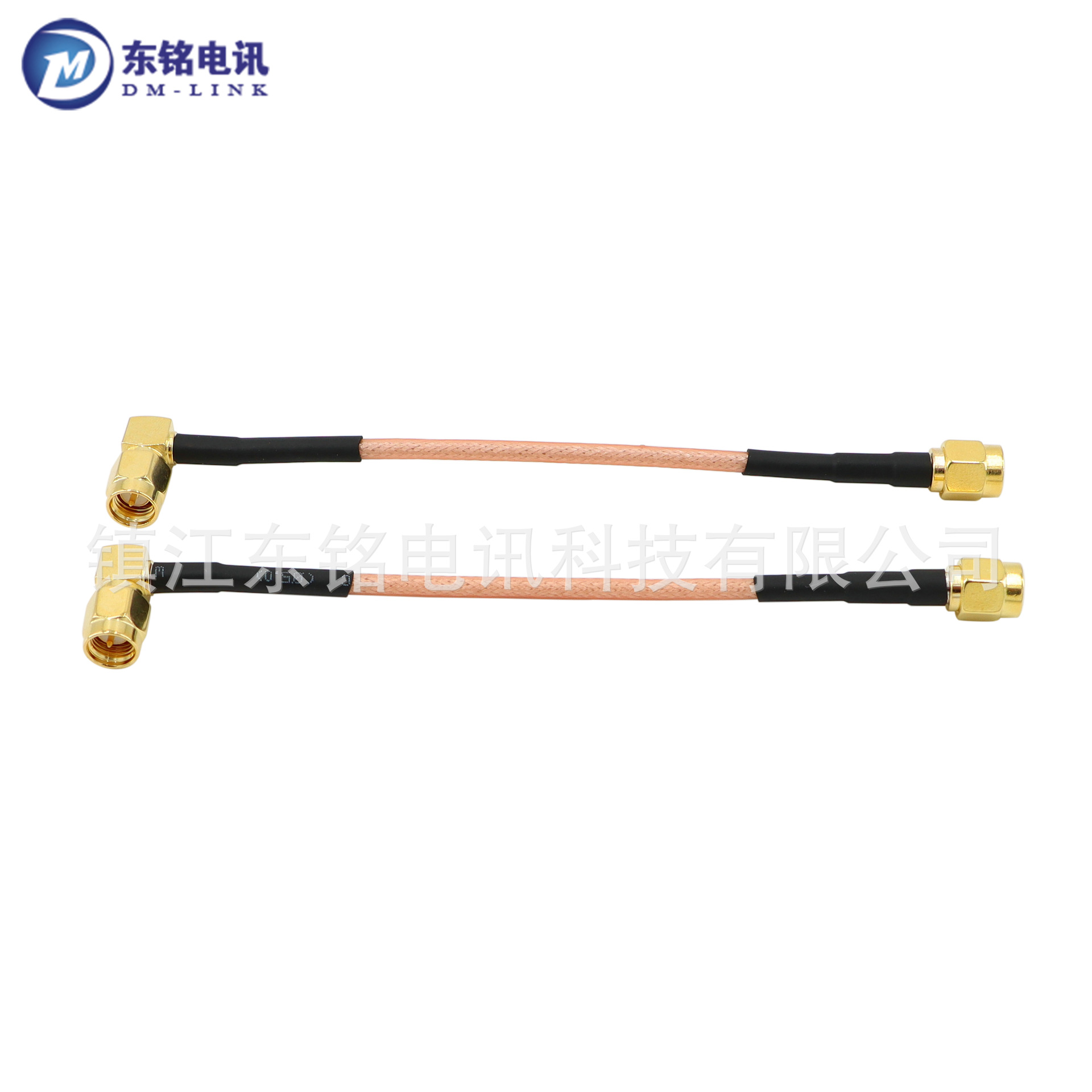 天线转接线SMA公头转SMA弯公头接RG316D双层屏蔽线 线长100mm