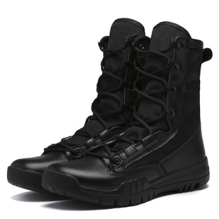 High-top Boots Special Forces Field Combat Boots Desert Outdoor Hiking Motorcycle Riding Men's Shoes Motorcycle Charge Shoes