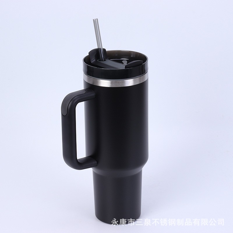 Amazon nuevo 40oz mango helado ventosa 304 taza de coche aislamiento cerveza fría cola taza de agua del coche