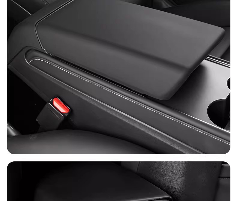 Suitable for Tesla's New Version of Model Y/3 Six-Seater Yl Armrest Box Protective Cover, Full-Cover Air Vent Cover, Interior Parts