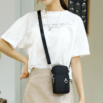 fashion Mobile phone bag Inclined shoulder bag halter Bag Cloth bag Portable package coin purse summer Versatile Mini Bag