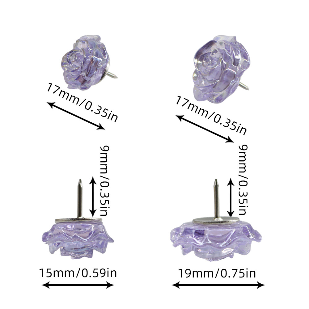 AB彩玫瑰花尺寸图