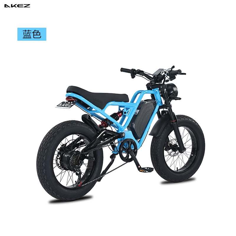 Ретро внедорожный электрический велосипед, 20 дюймов, 48V 750W/1500W литий‑батареи, варианты цвета