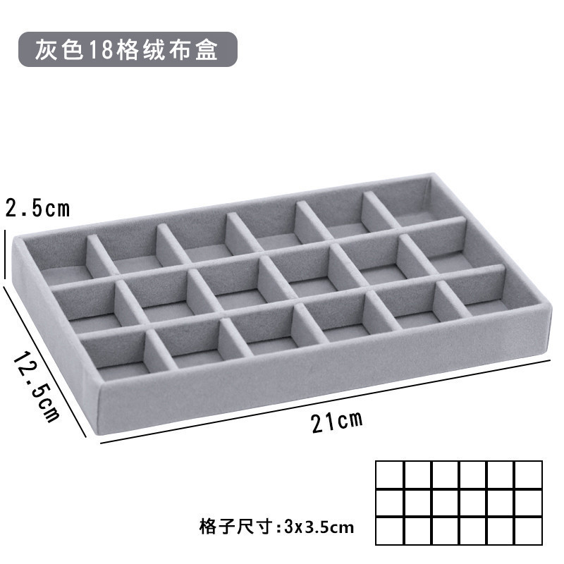 Muestra de joyería negra de alta calidad de tela de vello para ver paletas de joyería caja de almacenamiento collar de joyería anillo bandeja de visualización image 38