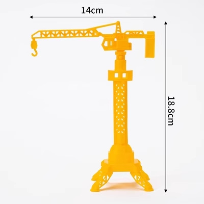 Celebridades de Internet decoración de pasteles de cumpleaños para niños decoración grúa excavadora camión de ingeniería grúa torre postre de cumpleaños accesorios de vasos de papel
