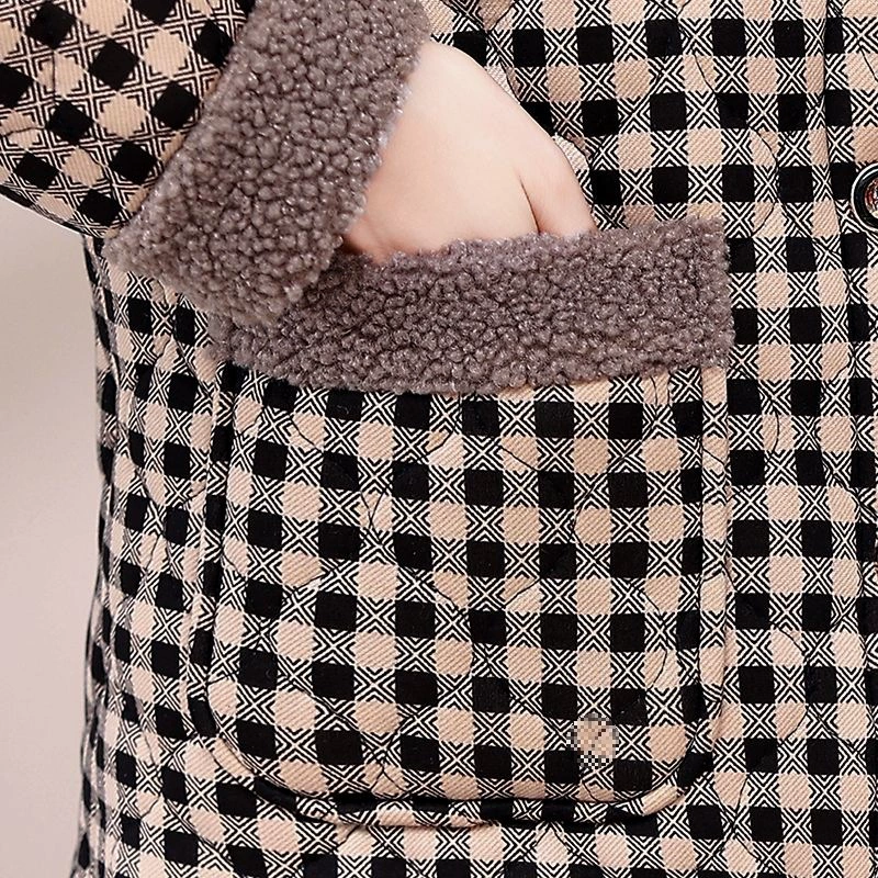 Демисезонная флисовая куртка для мамы, в стиле Chanel, для среднего возраста