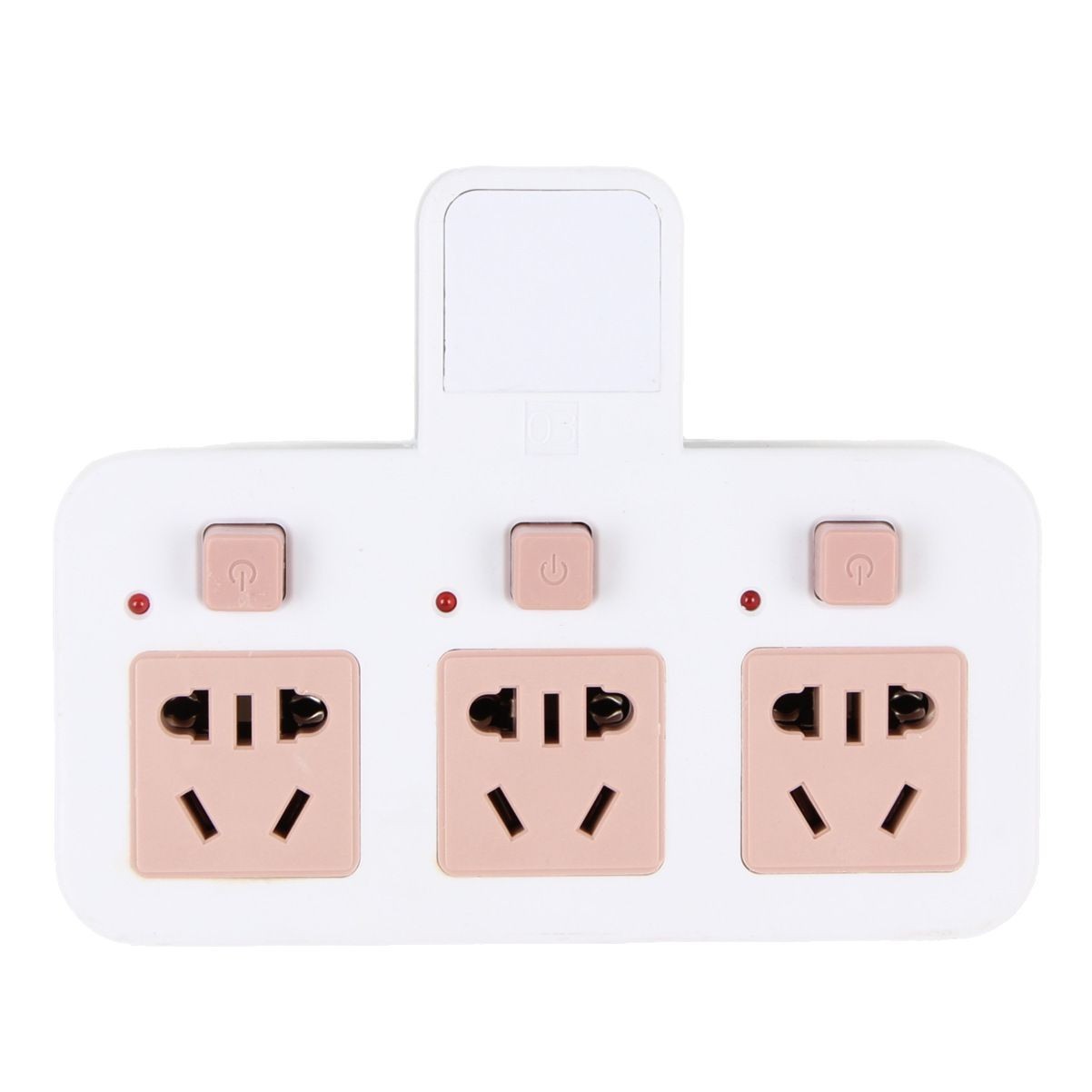 3孔位单控电源转换器 转换插座 十元店五金电工电器百货日用批货