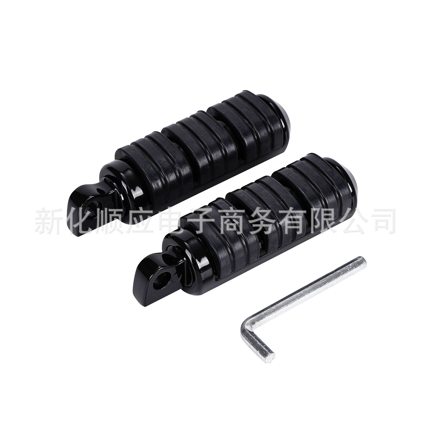 Suitable for Harley Xl883/1200 Dyna Fat Boy Softail Road King Guard Bar Footrests Chrome-Plated Foot Pedals