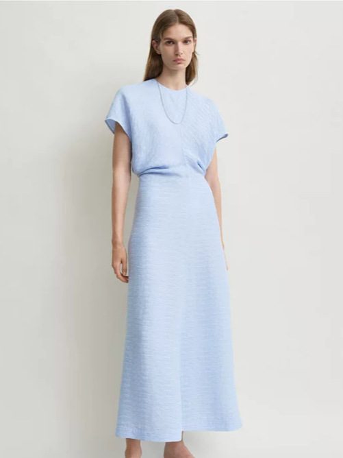 Autumn azure dress