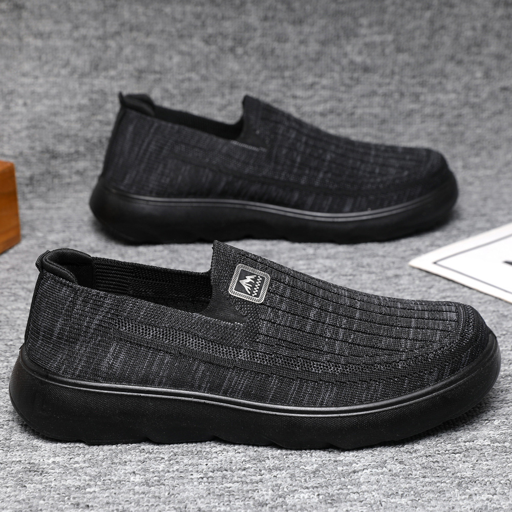 Primavera y verano nuevos zapatos de hombre transpirables, zapatos casuales perezosos con suela blanda, zapatos de mediana edad para padres al por mayor image 7