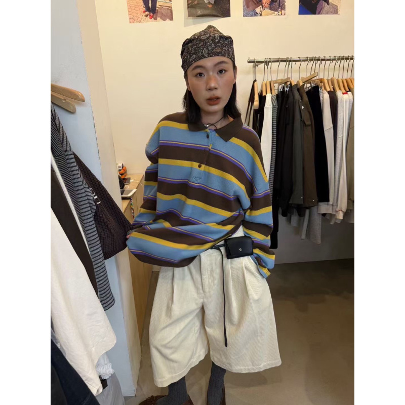 SANBARA-阔腿七分裤宽松秋bi入休闲裤99210|undefined