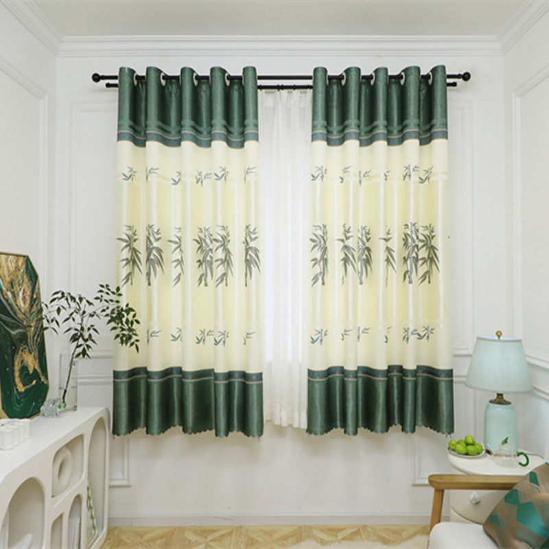New Short Curtain Finished Curtain Short Semi-Shading Simple Bedroom Balcony Living Room Rental House Special Price