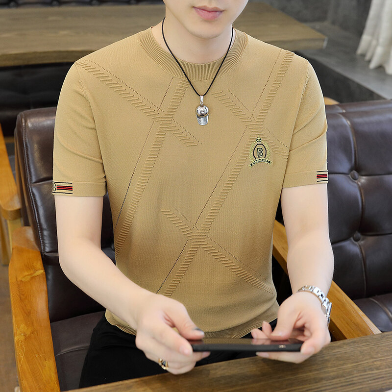 Adidas New Summer Men's Ice Linen Round Neck Short-Sleeved T-Shirt [File.]