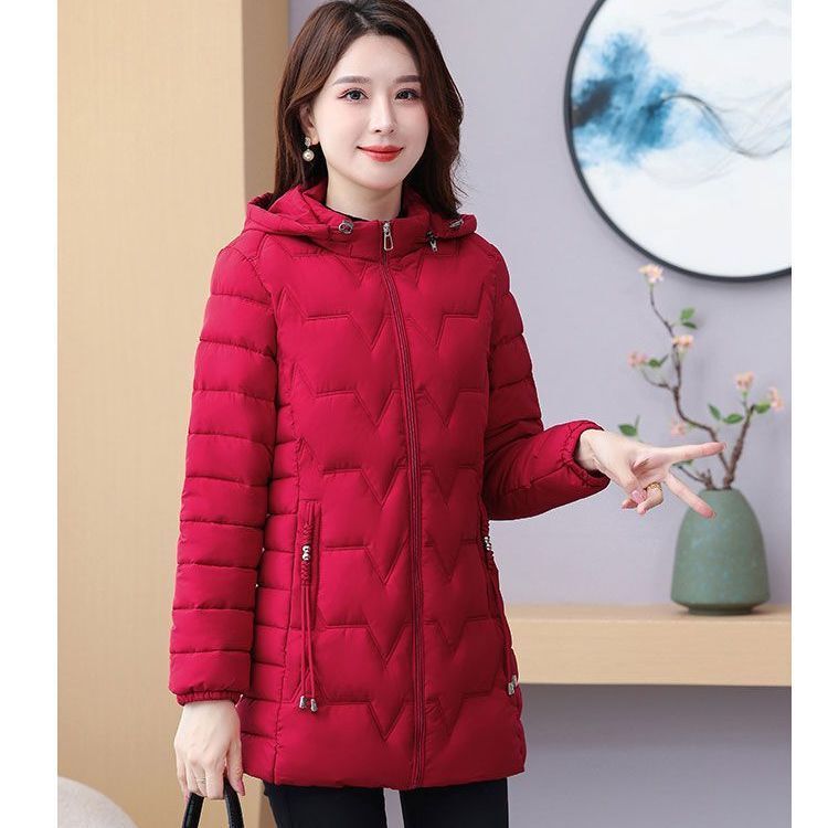 妈妈冬装棉服女中长款2025新款中老年棉衣秋冬季保暖棉袄外套|undefined