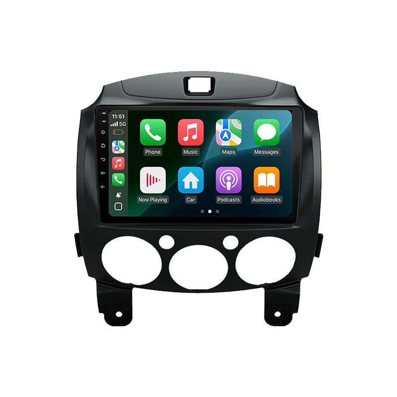 Suitable for 07-13 Mazda 2 Android large screen navigation GPS Bluetooth reversing image Carplay 4