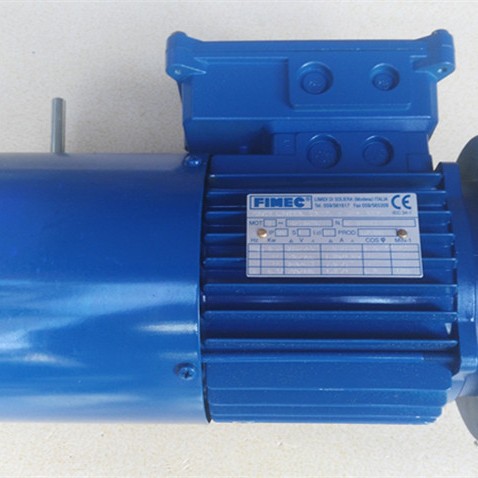 意大利进口FIMEC刹车电机H71B4 FC 0.37KW带手柄释放交流刹车马达