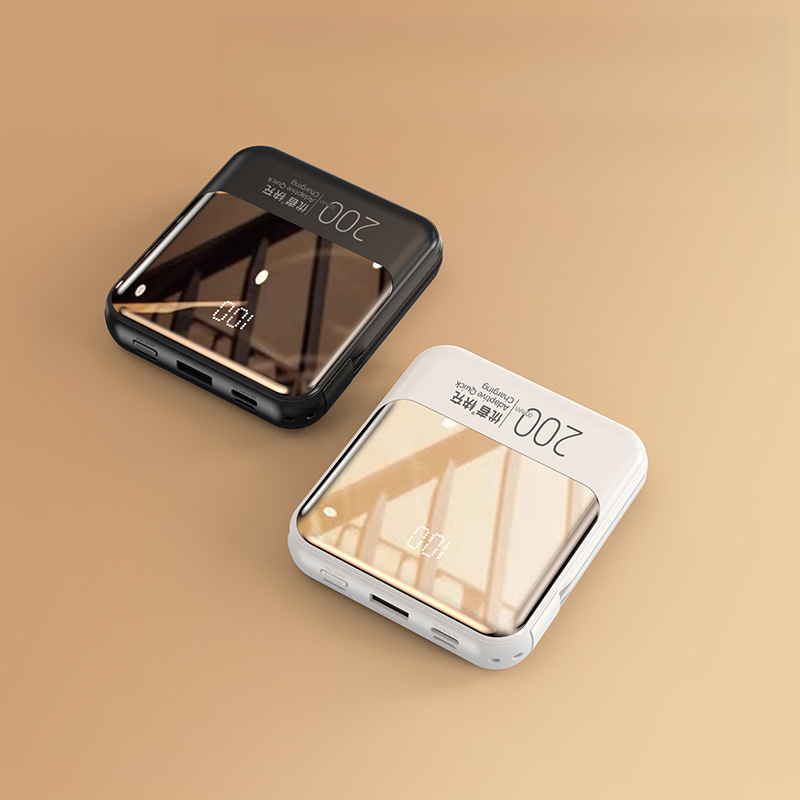 Banco de energía certificado 3c 2W mAh carga rápida súper gran capacidad viene con cable ultrafino compacto portátil se puede llevar en el avión