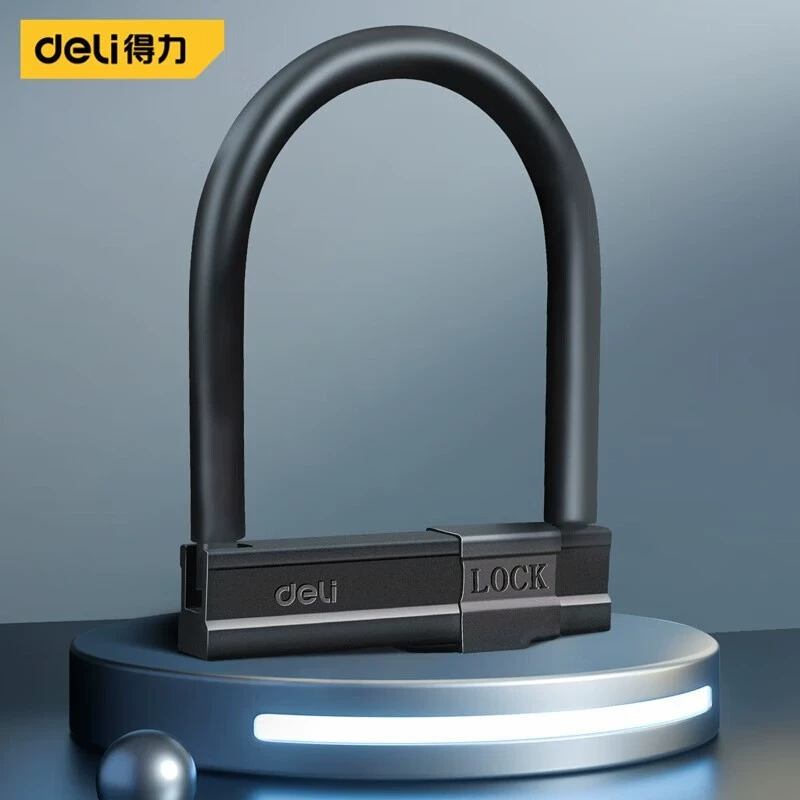 Доскользнул большой U-образный замок мотоцикла противоугонный замок