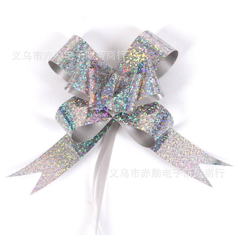 Laminación láser dibujado a mano flor Navidad embalaje de regalo fiesta boda celebración decoración mate ajuste tirar flor