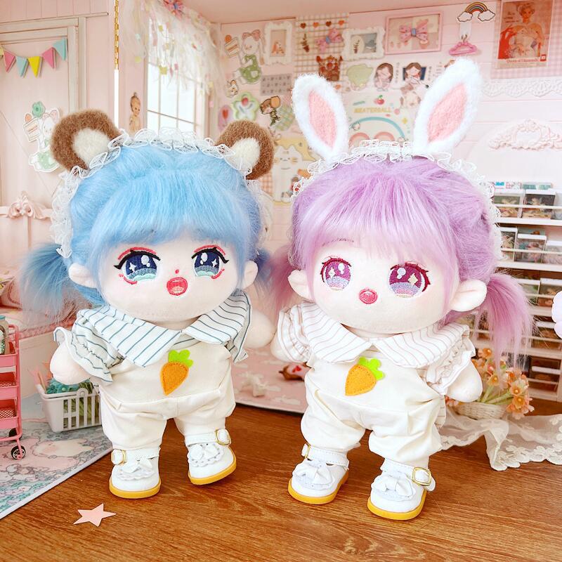 Cotton Doll 20cm Doll Clothes Celebrity Doll Normal Body Fat Naked Doll Rabbit Shirt Carrot Pants