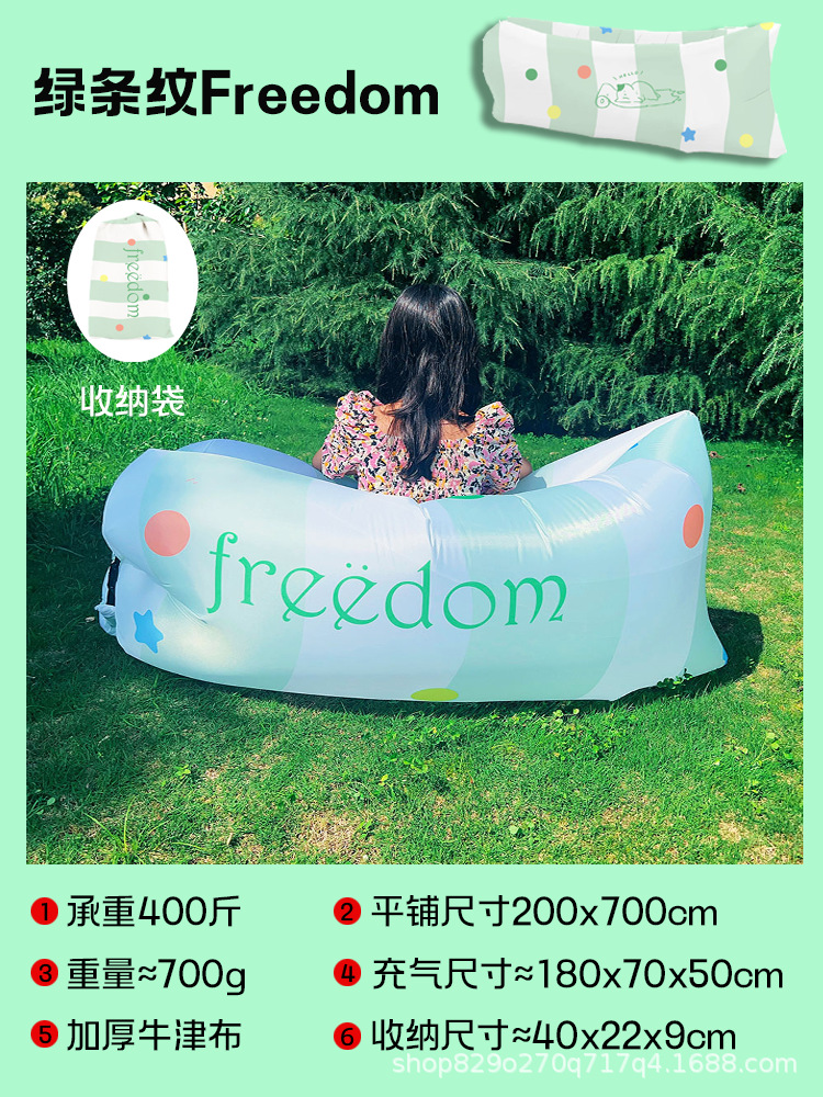 Festival de música al aire libre sofá infláble cama de aire conveniente picnic camping relajación almuerzo cojín perezoso