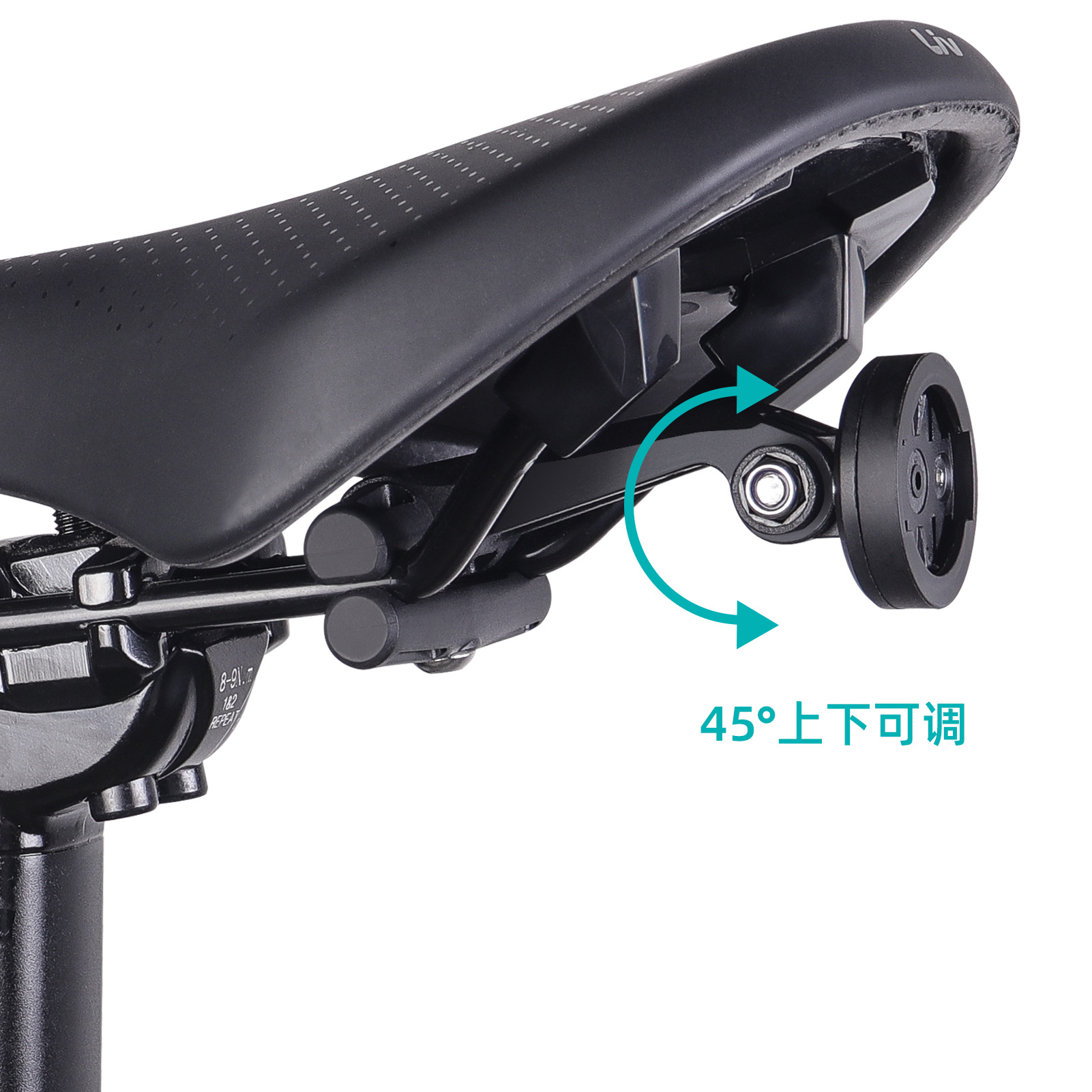 Description Picture 5 of itemFor Garmin Varia radar Anti-Slip MTB Cycling Bike Saddle Rail Rear Light Stand Bracket Holder Bicycle Tail Light Saddle Support