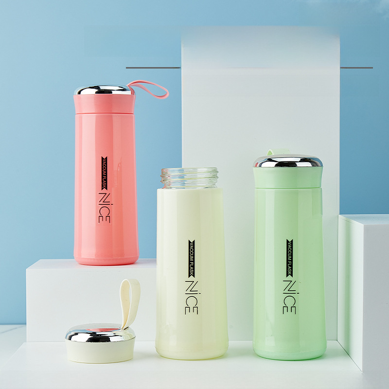Double-handled Nes Ad vertisement Cup Business Seal Portable Cup Opening Store Celebration Promotional Gift Glass Water Cup