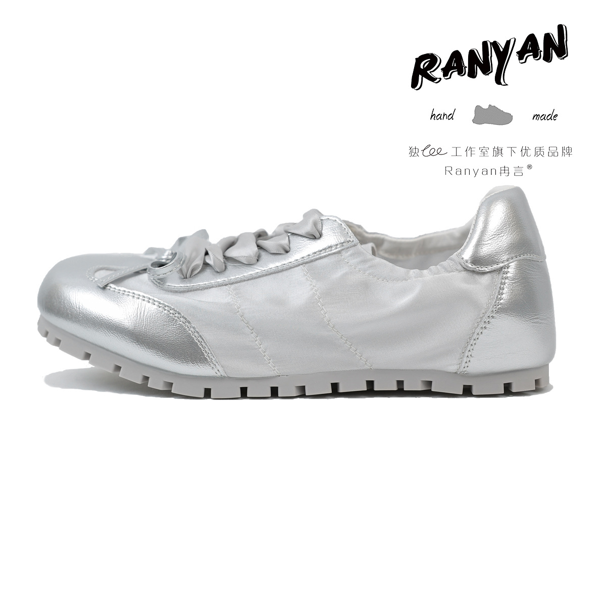 [Chaobunan] 2025 primavera nuevo zapato de sola suave satin plano deportivo casual ballet zapatos de entrenamiento para mujeres