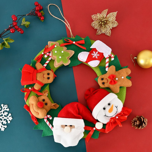 Christmas wreath decorations pendants decoration supplies door hanging home background wall Christmas Eve shop pendant