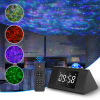 new pattern laser light Cross border laser starry sky Projection Clock Lamp Bluetooth music Atmosphere Projection lamp