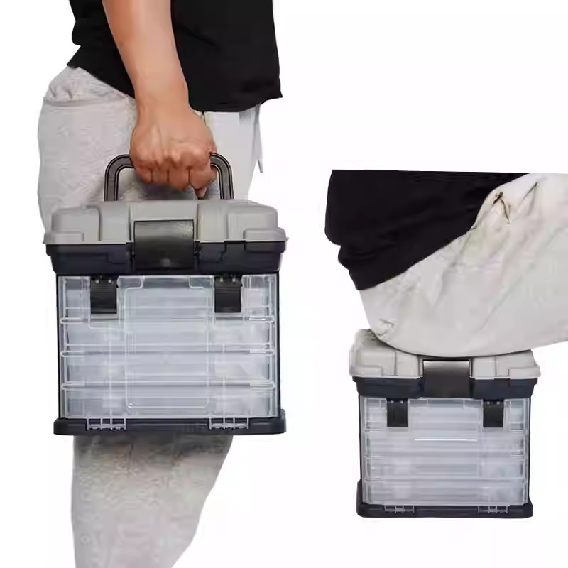 Caja de almacenamiento Caja de almacenamiento de plástico Caja de almacenamiento Accesorios Luya Caja de joyería de almacenamiento de hardware Caja de herramientas Caja de almacenamiento Caja de almacenamiento