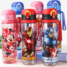 现货迪士尼正品儿童水杯子防摔塑料杯小孩直饮杯吸管杯夏季水壶