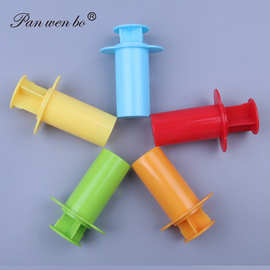 益智早教橡皮泥模具套装幼儿园儿童彩泥小挤筒器橡皮泥挤压器批发